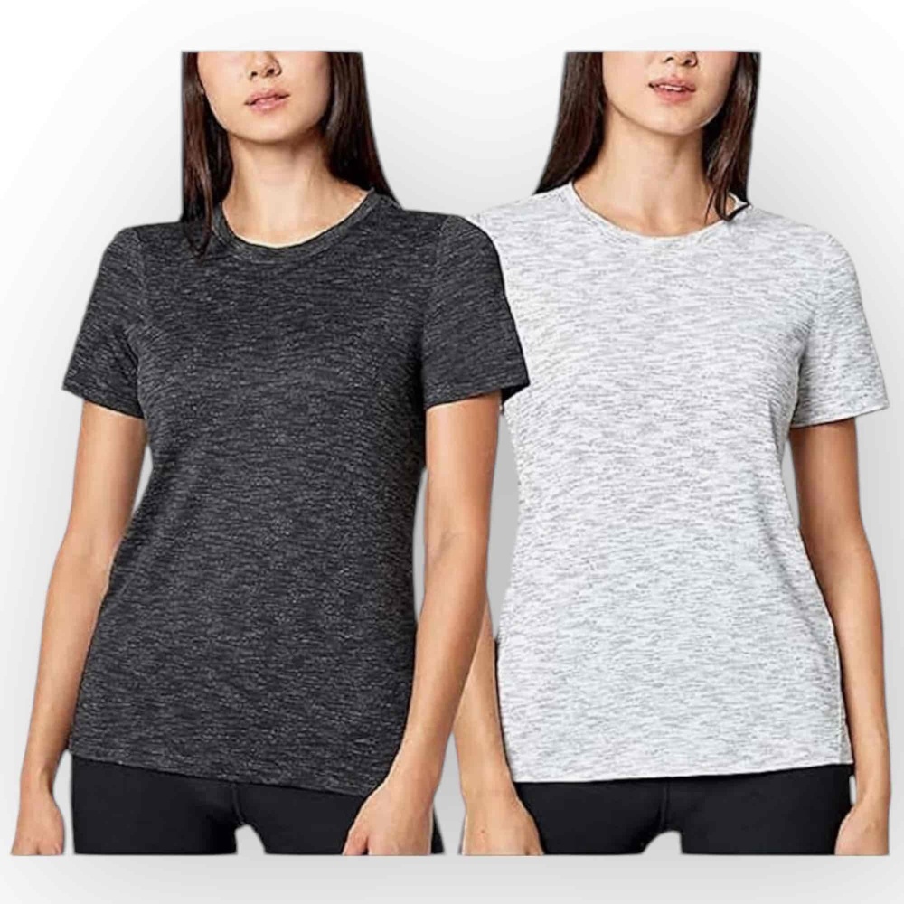 NWT Mondetta Women’s 2-Pack Crewneck Short Sleeve Active Tees – Small - 157S